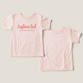 Baby Bella Canvas Tri-blend Template Peach Color (デザイン正面&裏面)