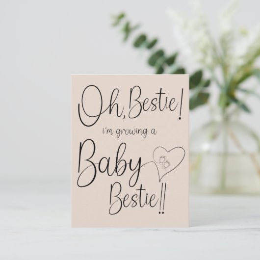 Baby Bestie Announcement 案内状 (スタンド正面)