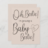 Baby Bestie Announcement 案内状 (正面/裏面)