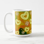 Baby Bib unconditional love y コーヒーマグカップ (左)