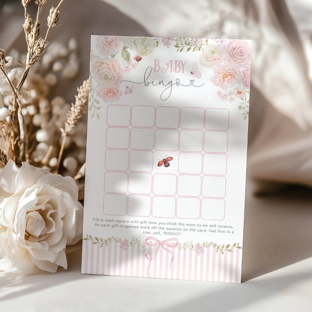 Baby Bingo Love Bug Baby Shower Game (クリエイターアップロード済み)