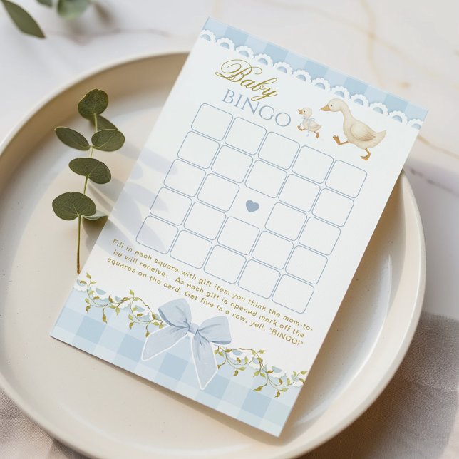 Baby Bingo Silly Goose Coquette Blue Shower game (クリエイターアップロード済み)