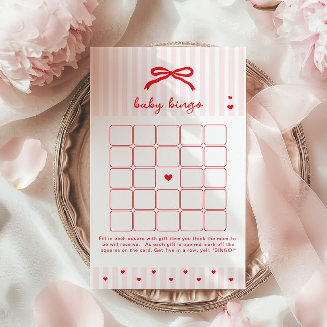 Baby BIngo Sweetheart Red Bow Valentines game (クリエイターアップロード済み)