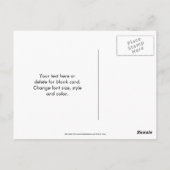 Baby Bird Too Cute Humorous  ポストカード (裏面)