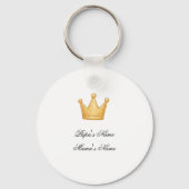 Baby Birth Custom Monogram Parents Keychain キーホルダー (裏面)