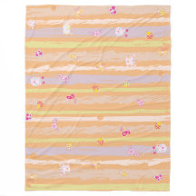 Baby Blanket – Whimsical Nature Parade Pastel 