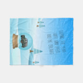 Baby blanket with Mini Cooper フリースブランケット (正面(横))