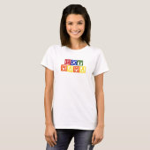 Baby Blocks熱いママ Tシャツ (正面フル)