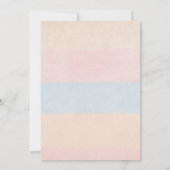 Baby Blocks Gender Reveal He or She baby shower 招待状 (裏面)