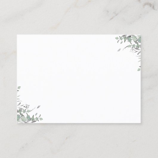 Baby Blue Balloonリクエストカードに関する書籍 名刺 (裏面)