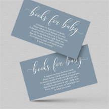 Baby Blue Book Request – ベビーシャワー招待状