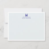 Baby Blue Castle Nursery Note Card ノートカード (正面)