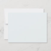 Baby Blue Castle Nursery Note Card ノートカード (裏面)