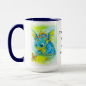 Baby Blue Dragon Mug マグカップ (左)