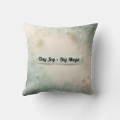 Baby & Blue-Eyed Pup Christmas Pillow クッション (裏面)