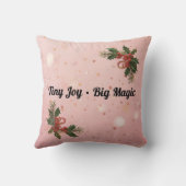 Baby & Blue-Eyed Pup Christmas Pillow クッション (裏面)