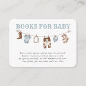 Baby Blue Little Cowboy Books for Baby エンクロージャーカード (正面)
