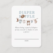 Baby Blue Little Cowboy Diaper Raffle  エンクロージャーカード (正面)
