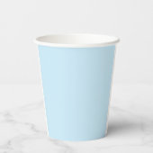 Baby Blue Minimalist Birthday Party Paper Cup 紙コップ (裏面)