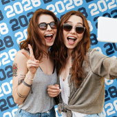 Baby Blue Navy ANYクラス年卒業の背景 タペストリー