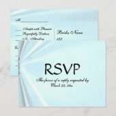 Baby Blue RSVPポストカード（食べ物の選択あり） インビテーションポストカード (正面/裏面)