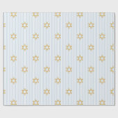 Baby Blue Shalom Zachor Jewish ラッピングペーパー (フラット)