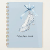 Baby Blue Slipper High Heel Bow プランナー手帳 (正面)