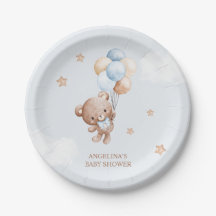 Baby Blue Teddy Bear Baby Shower