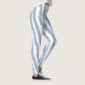 Baby Blue & White Stripe Leggings レギンス (右)