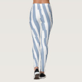 Baby Blue & White Stripe Leggings レギンス (裏面)