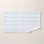 Baby Blue White Stripes バスタオルセット (ハンドタオル)