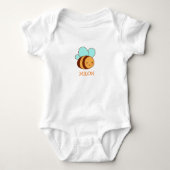  Baby Bodysuit Adorable Bee Design  ベビーボディスーツ (正面)
