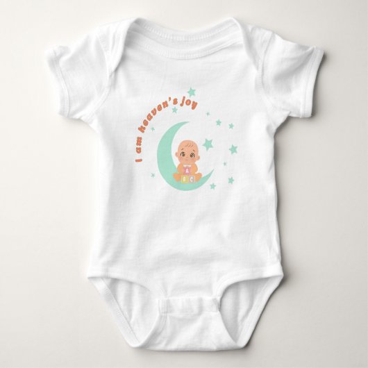 Baby Bodysuit "I Am Heaven’s Joy" ベビーボディスーツ (正面)