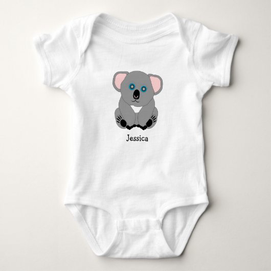 Baby Bodysuit Koala Bear Design ベビーボディスーツ (正面)