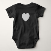 Baby bodysuit "pcog" acronym; heart, NO scripture ベビーボディスーツ (裏面)