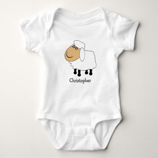 Baby Bodysuit Sheep Design ベビーボディスーツ (正面)