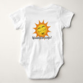 Baby Bodysuit : Take a Nap (white) ベビーボディスーツ (裏面)