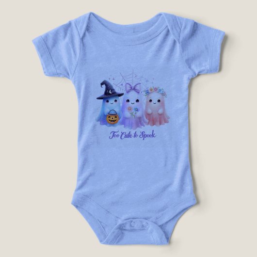 Baby Bodysuit Too Cute to Spook (デザイン正面)