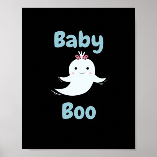Baby Boo Cute Halloween Kids Or Couples Gift ポスター (正面)
