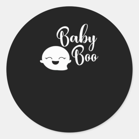 Baby Boo Halloween  ラウンドシール (正面)