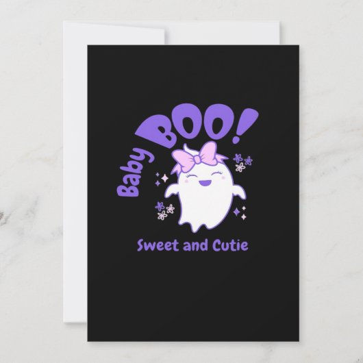 Baby Boo Sweet Toddler Halloween Design シーズンカード (正面)