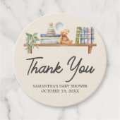 Baby Books and Brunch Neutral Baby Shower フェイバータグ (正面)