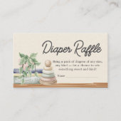 Baby Books and Brunch Neutral Shower Diaper Raffle エンクロージャーカード (正面)