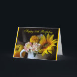 Baby Boomer 50th Birthday Card for Women カード<br><div class="desc">Celebrate her 50th Birthday with a bounty of beautiful flowers and a simple birthday wish.</div>