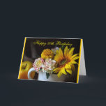 Baby Boomer 50th Birthday Card for Women カード<br><div class="desc">Celebrate her 50th Birthday with a bounty of beautiful flowers and a simple birthday wish.</div>