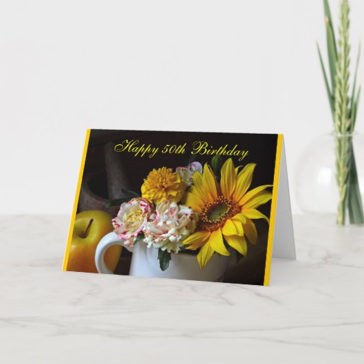 Baby Boomer 50th Birthday Card for Women カード (正面)