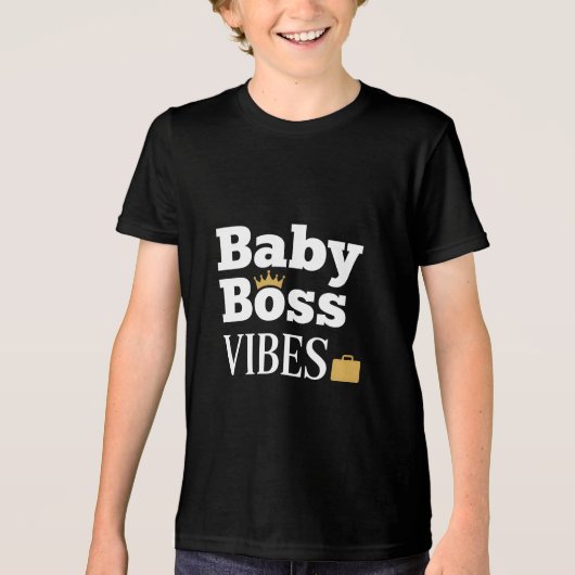 Baby Boss VIBES トライブレンドTシャツ (正面)