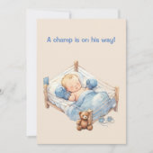 Baby Boxing Champ Digital Download Invite 招待状 (正面)