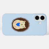 Baby Boy Blue Heart Hedgehog Case-Mate iPhoneケース (裏面 (横))
