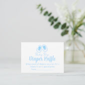 Baby Boy Blue Shoes Diaper Raffle エンクロージャーカード (スタンド正面)